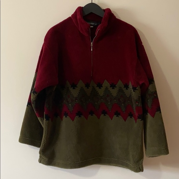 Black Diamond Tops - Vintage Black Diamond Fleece Half Zip